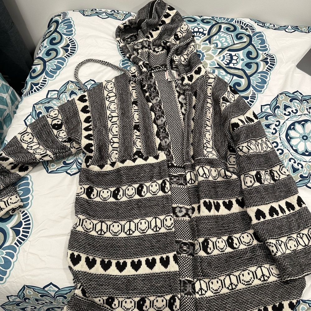 sherpa hippie like coat very heavy